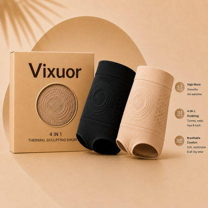 Vixuor Official Store | 4-In-1  Fat-Burn Shorts Introducing the Thermal Sculpting System for a Smoother-Looking Silhouette